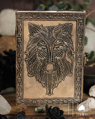 Wolf Embossed Leather Journal from Hilltribe Ontario