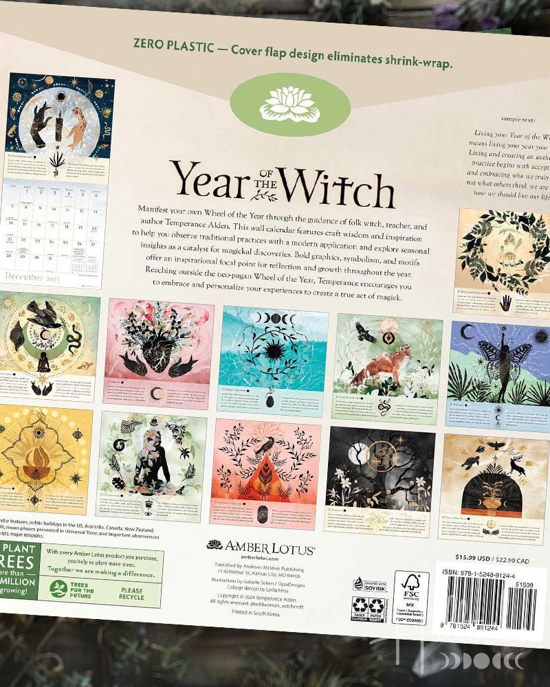 Year of the Witch 2025 Wall Calendar from Hilltribe Ontario