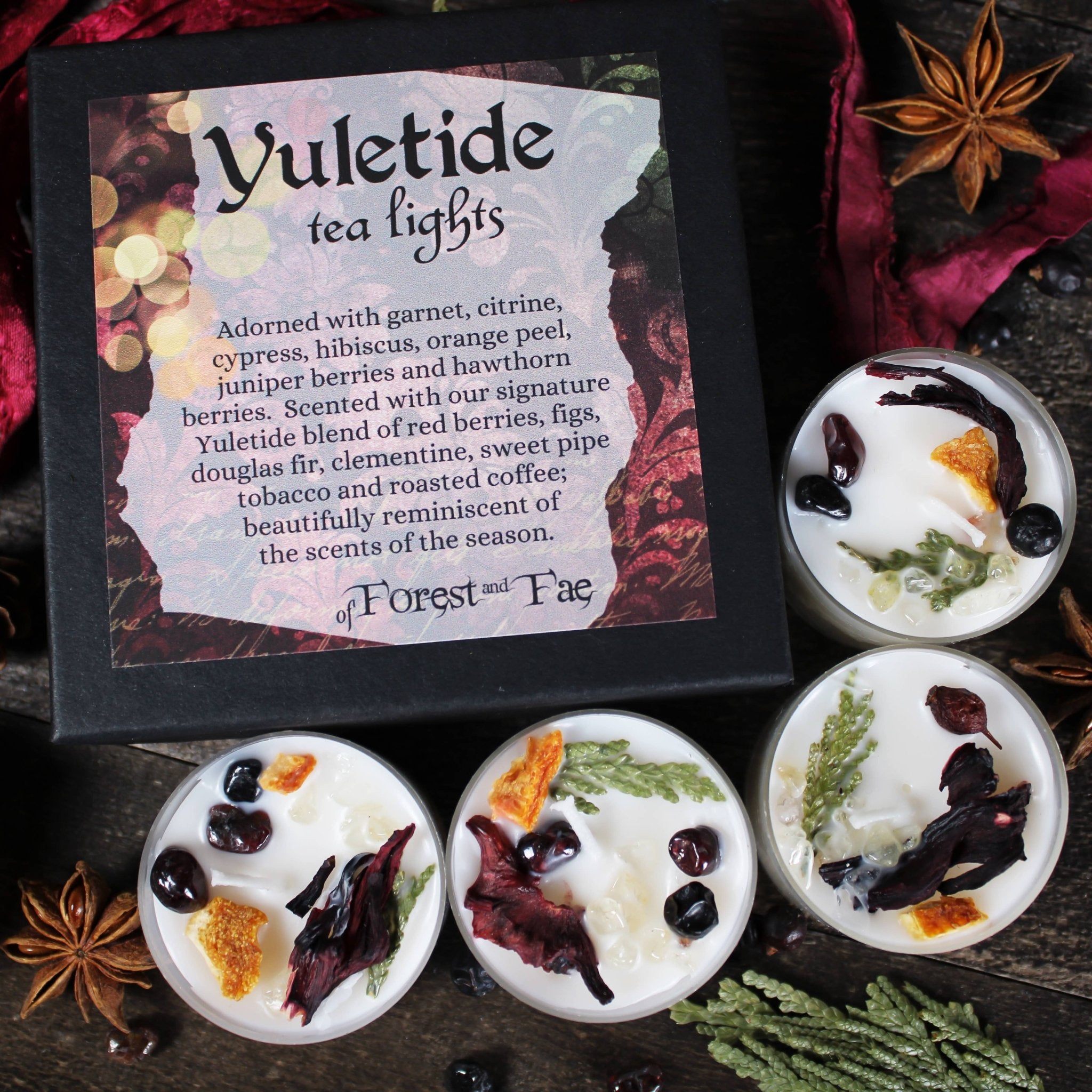 Yuletide Tea Lights from Hilltribe Ontario