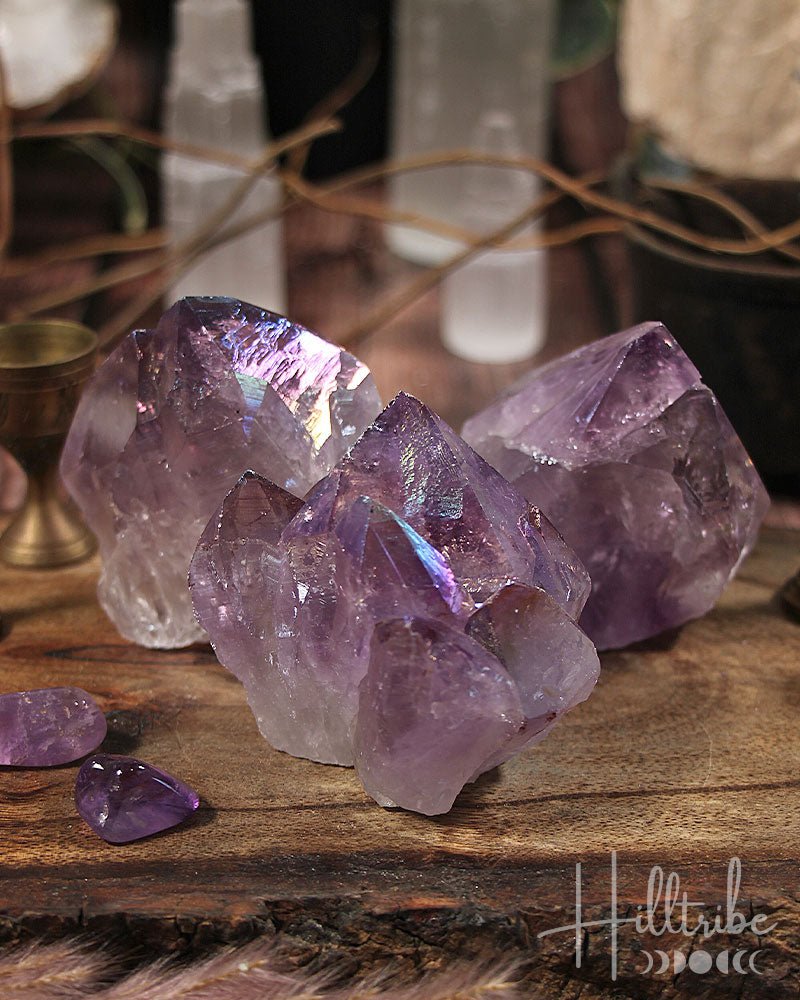 Angel Aura Amethyst Point Base Cut