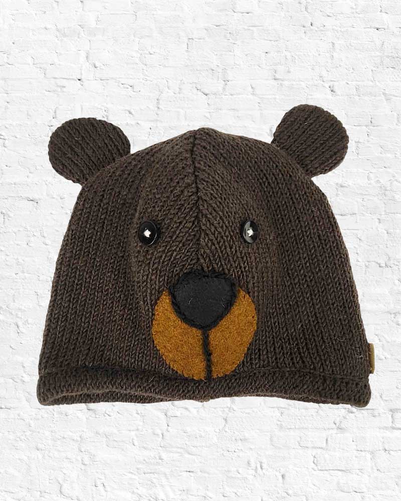 Brown Bear Hat from Hilltribe Ontario