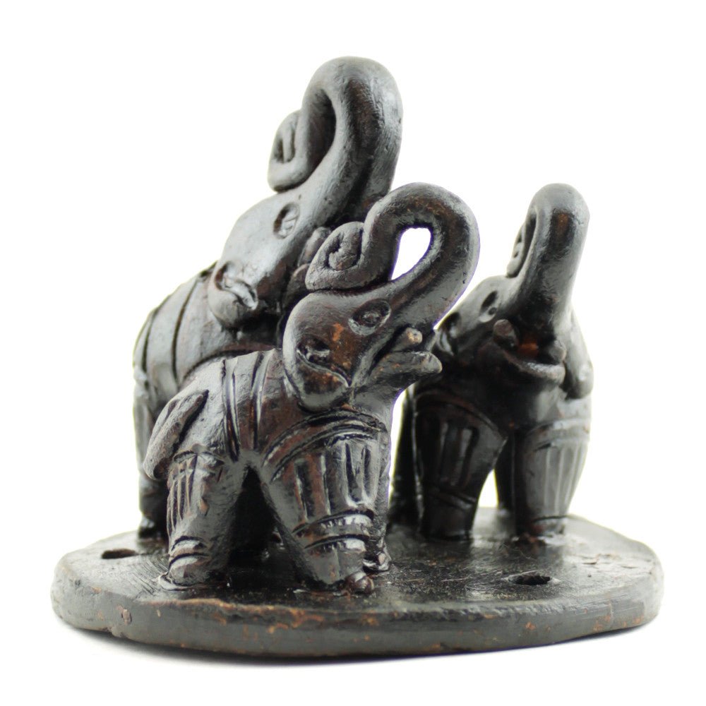 Elephant Family Incense Holder from Hilltribe Ontario