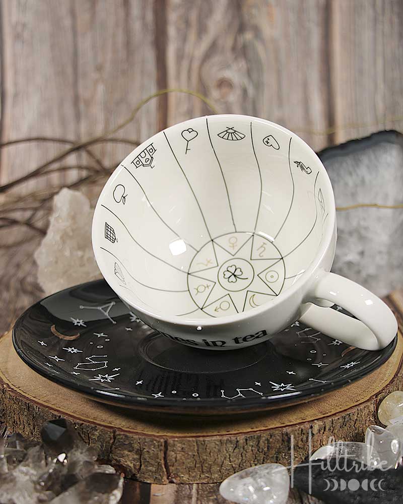 Fortune Telling Cup & Saucer from Hilltribe Ontario