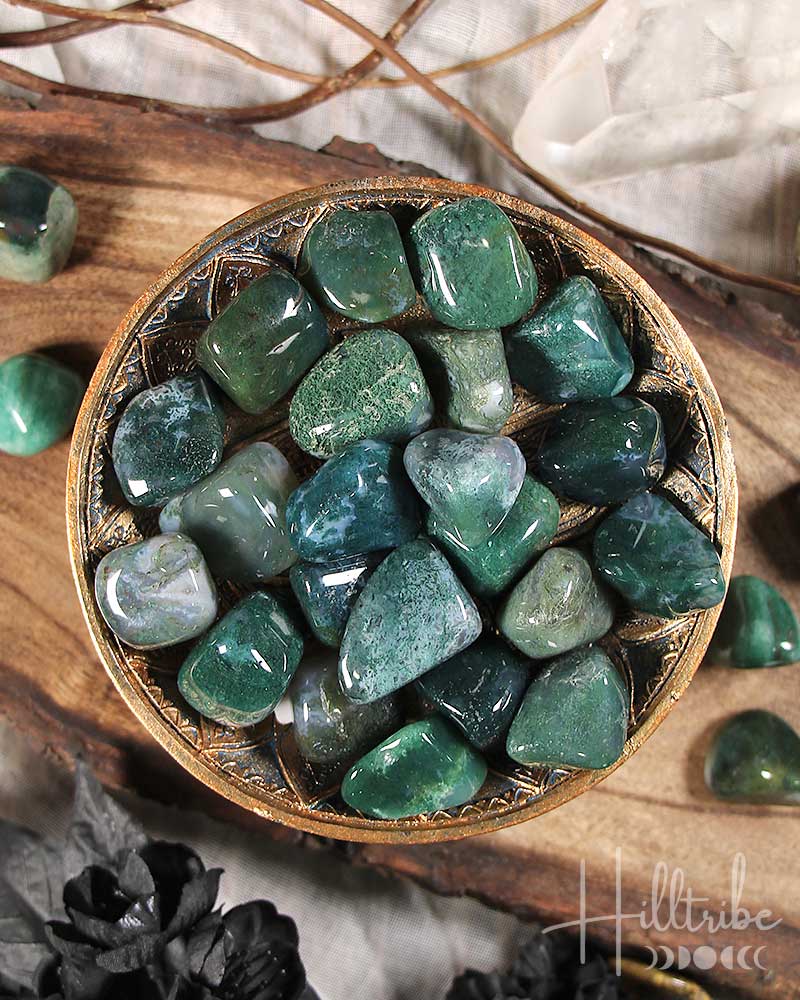 Green moss shop agate