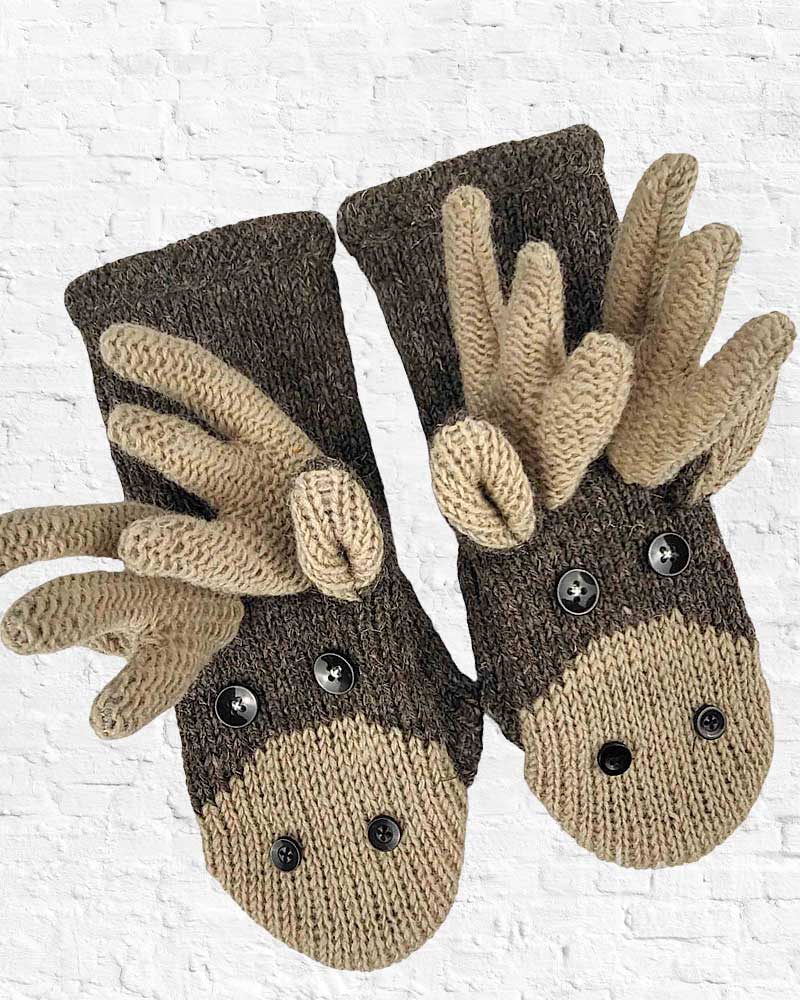 Moose Mittens from Hilltribe Ontario