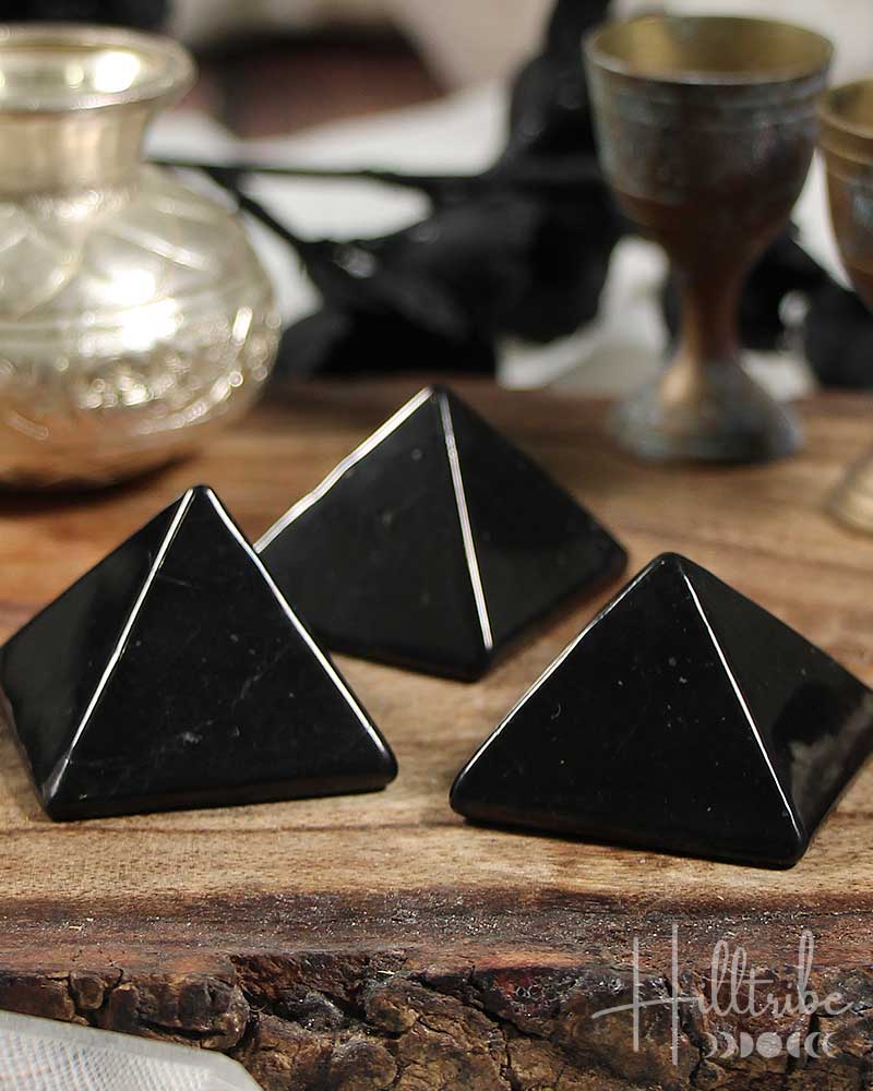 Shungite Mini Pyramid | Hilltribe Ontario