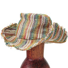 Stripe Fringe Hemp Wire Rim Hat from Hilltribe Ontario